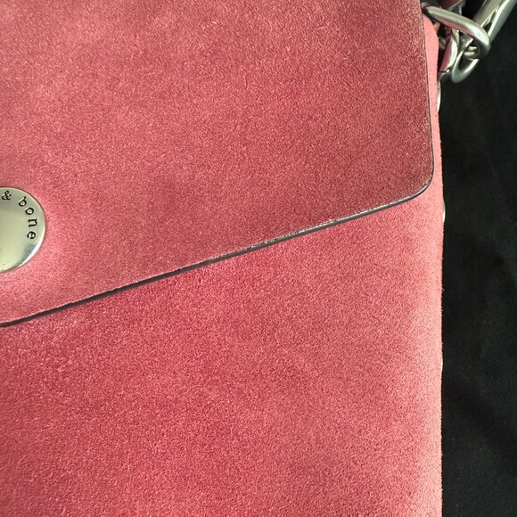 Rag & Bone Atlas Suede Leather Bag _ BERRY - Picture 5 of 17